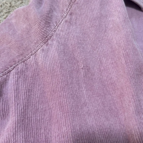 Vintage 90s Pink Corduroy Shacket Distressed Soft Grunge Oversized XL - Picture 15 of 16
